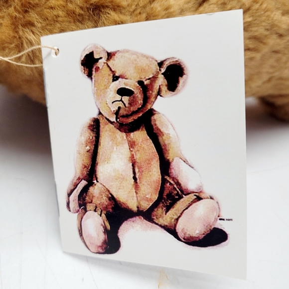 Vintage Smithsonian Institute Plush Jointed Teddy Bear Brown/Tan 16" - Picture 14 of 16
